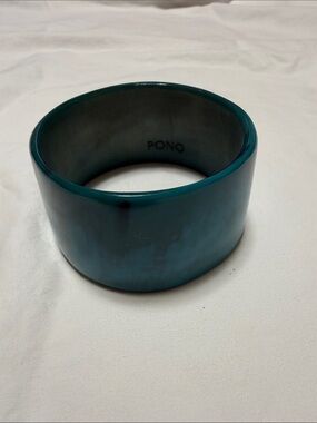 PONO Teal Wide Resin Bracelet
